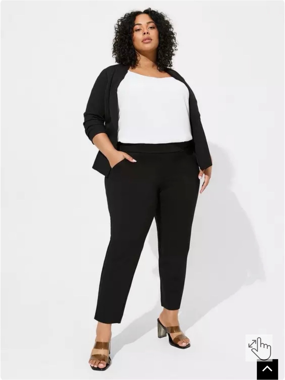 Torrid 3S Black Slim Ankle Pull on Pants